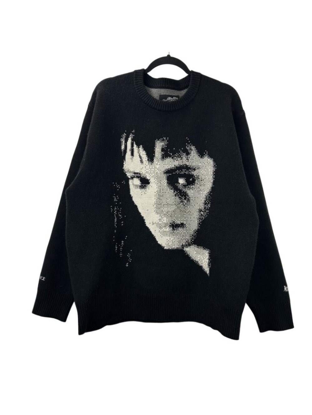 Welcome Skateboards x Beetlejuice "LYDIA SWEATER" Unisex Size XL Crewneck Black - Picture 8 of 16